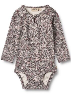 Wheat ‘purple stones flowers’ body liv bodysuit